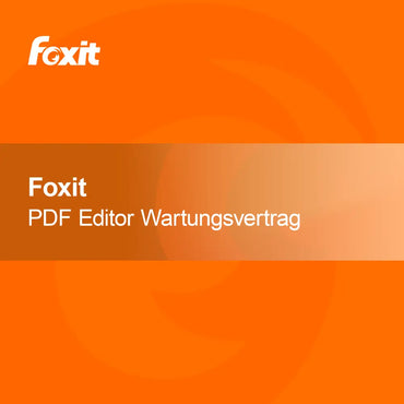 Foxit PDF Editor + Wartungsvertrag